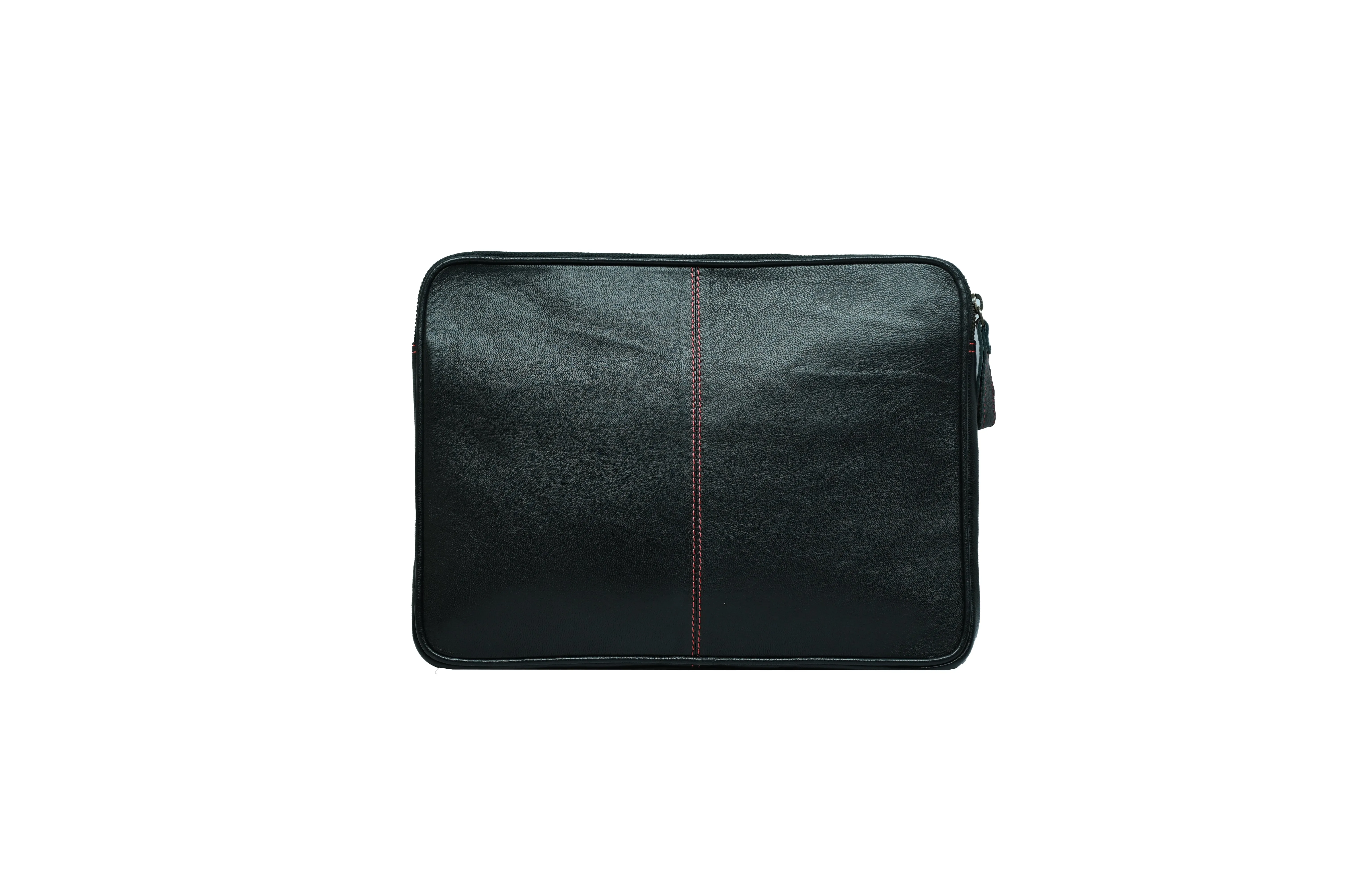 Casper Black Padded Laptop Sleeve – Premium Leather Case for MacBook & Laptops (13" to 16")