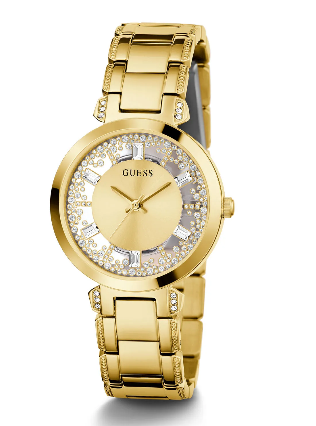 Champagne Crystal Clear Glitz Watch