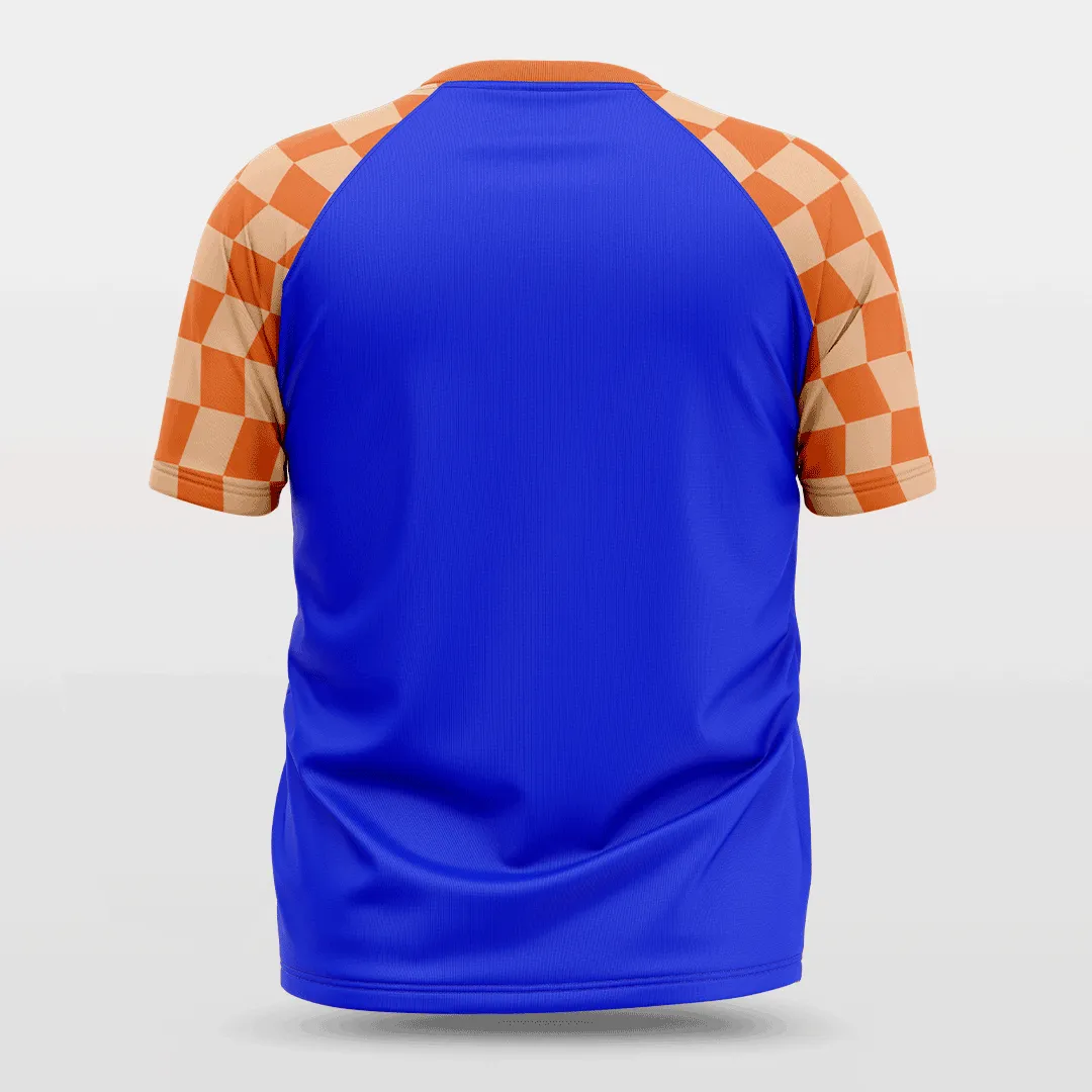 Checkerboard - Customized Baggy Shoulder Short Sleeve Jersey