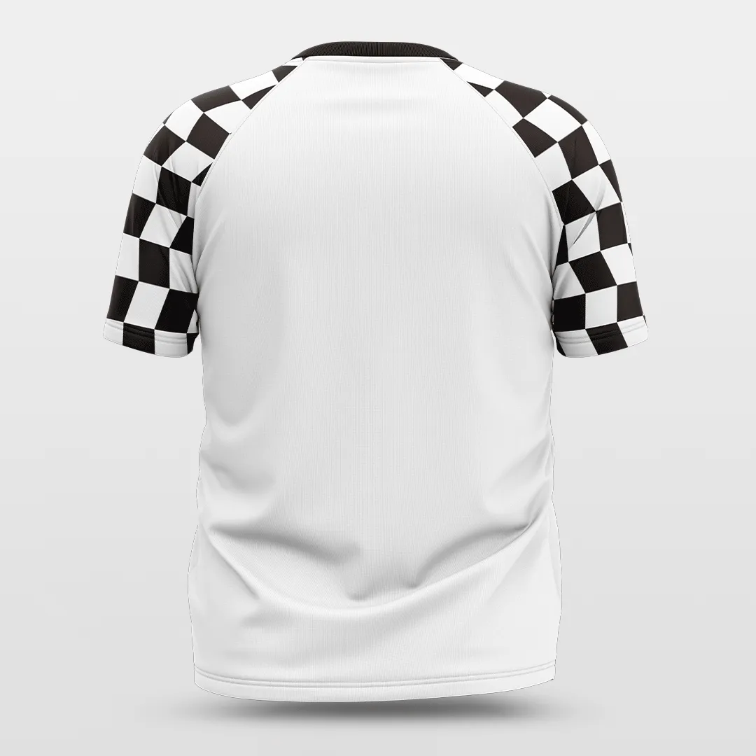 Checkerboard - Customized Baggy Shoulder Short Sleeve Jersey