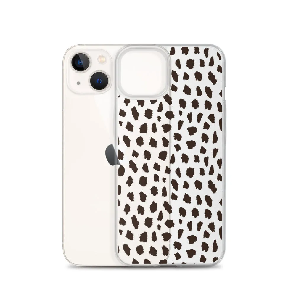 Cheetah Pattern Clear iPhone 14 13 12 Pro Max Case, Animal Print Cute Aesthetic iPhone 11 Mini SE 2020 XS Max XR X 8 7 Plus Transparent