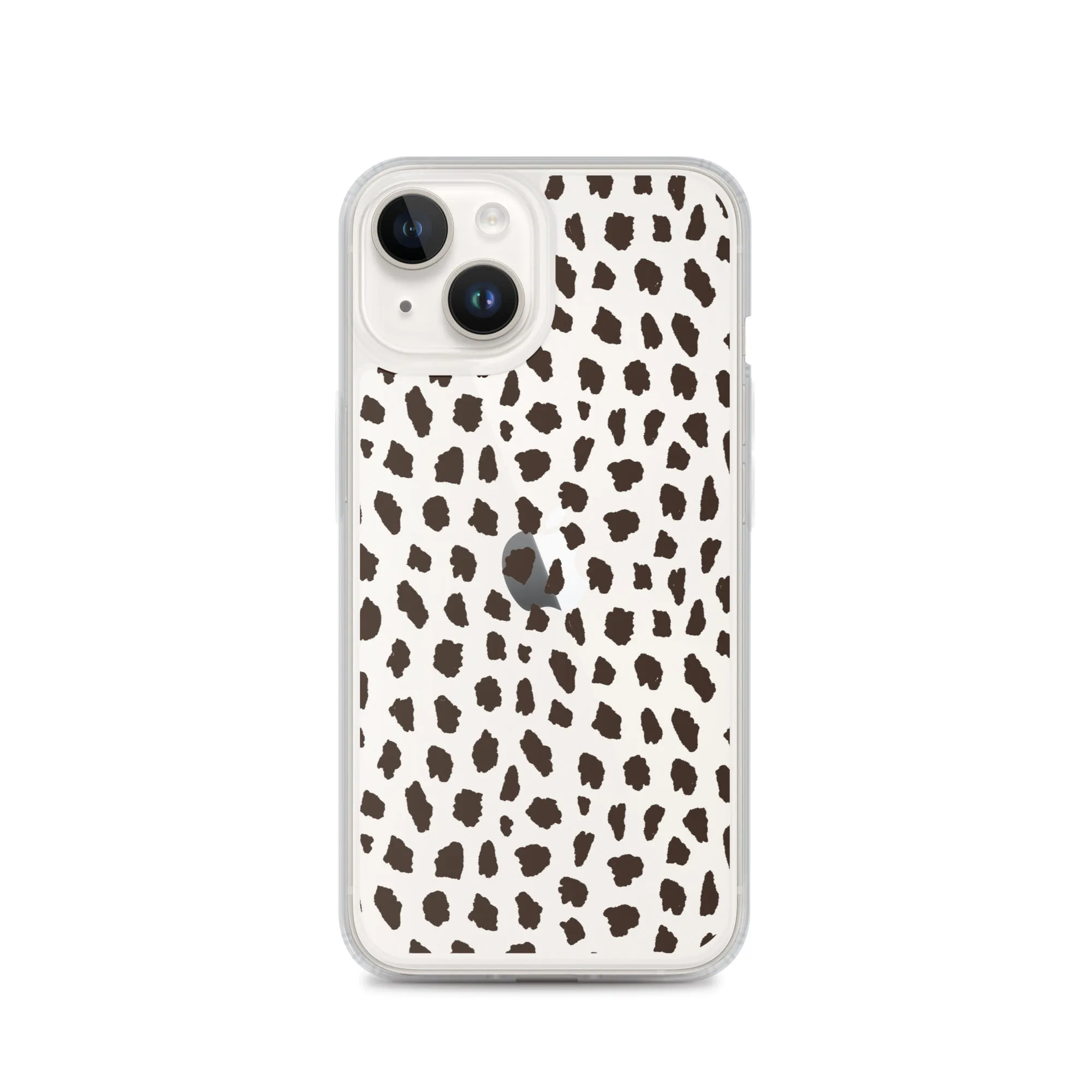 Cheetah Pattern Clear iPhone 14 13 12 Pro Max Case, Animal Print Cute Aesthetic iPhone 11 Mini SE 2020 XS Max XR X 8 7 Plus Transparent