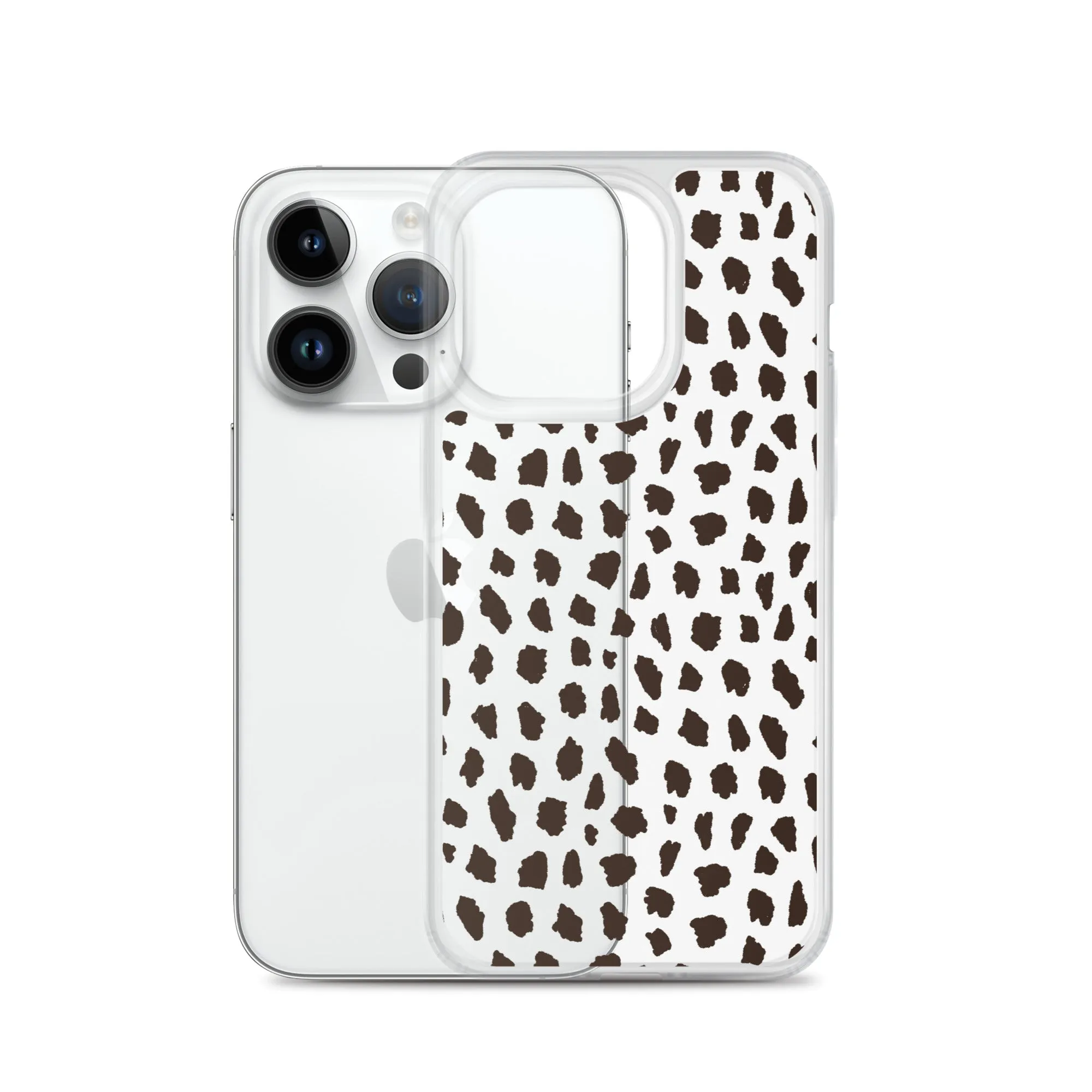 Cheetah Pattern Clear iPhone 14 13 12 Pro Max Case, Animal Print Cute Aesthetic iPhone 11 Mini SE 2020 XS Max XR X 8 7 Plus Transparent