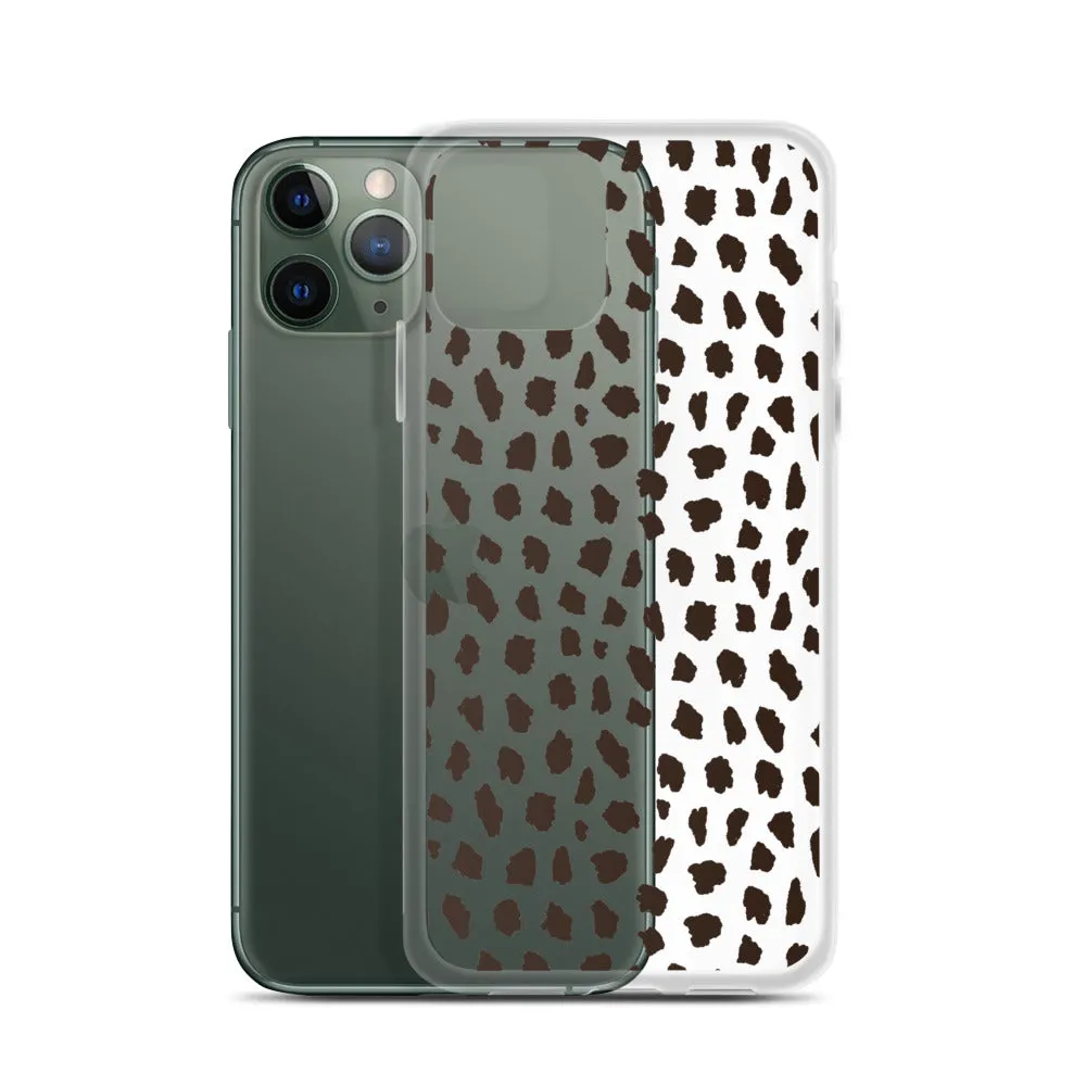 Cheetah Pattern Clear iPhone 14 13 12 Pro Max Case, Animal Print Cute Aesthetic iPhone 11 Mini SE 2020 XS Max XR X 8 7 Plus Transparent