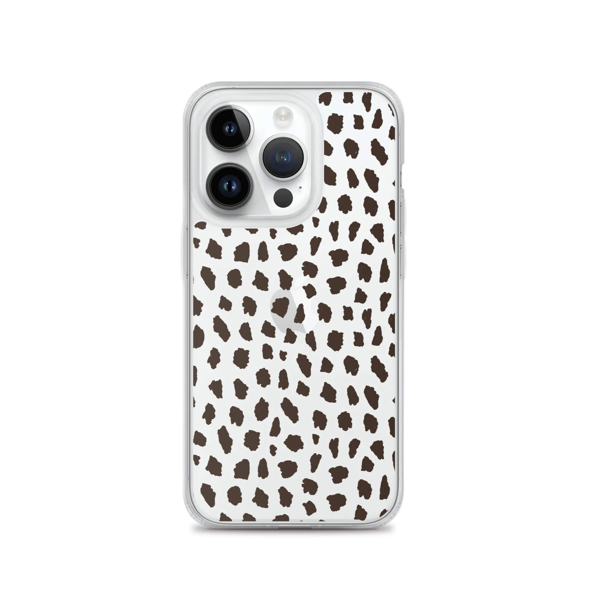 Cheetah Pattern Clear iPhone 14 13 12 Pro Max Case, Animal Print Cute Aesthetic iPhone 11 Mini SE 2020 XS Max XR X 8 7 Plus Transparent