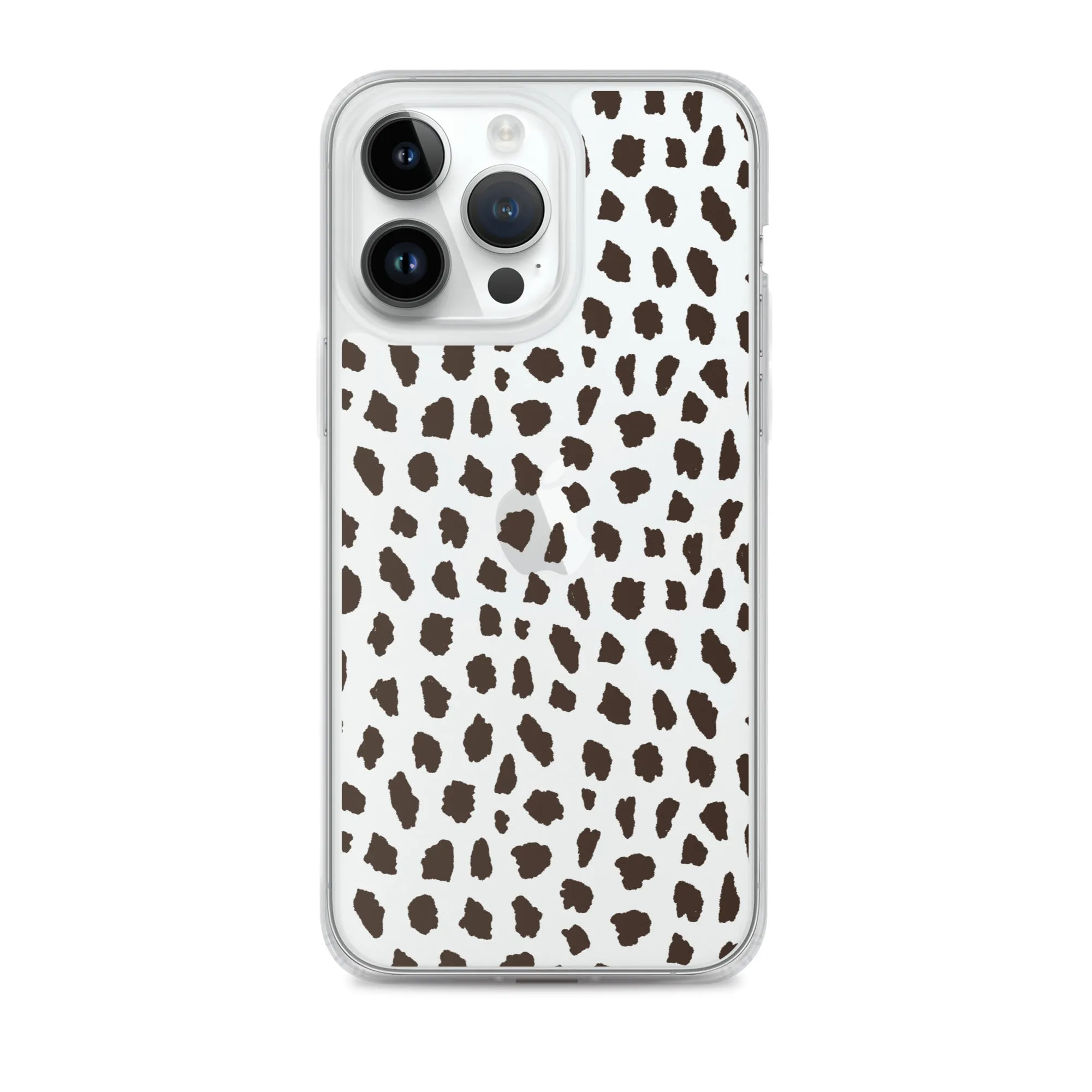 Cheetah Pattern Clear iPhone 14 13 12 Pro Max Case, Animal Print Cute Aesthetic iPhone 11 Mini SE 2020 XS Max XR X 8 7 Plus Transparent