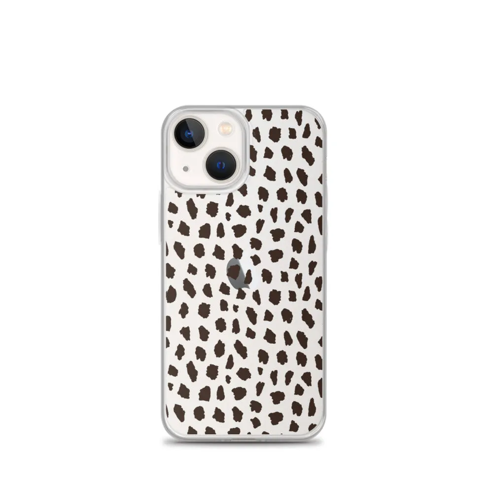 Cheetah Pattern Clear iPhone 14 13 12 Pro Max Case, Animal Print Cute Aesthetic iPhone 11 Mini SE 2020 XS Max XR X 8 7 Plus Transparent