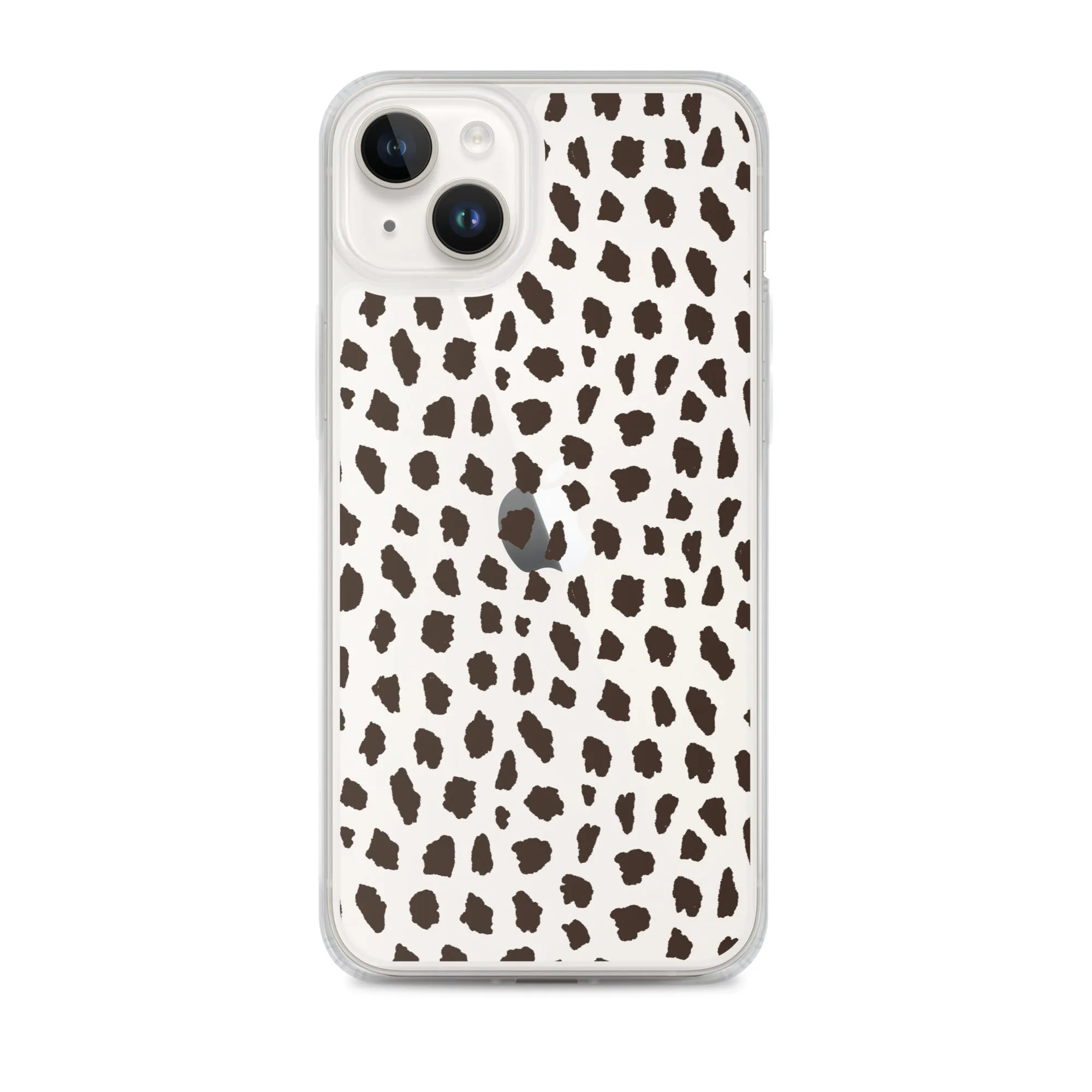 Cheetah Pattern Clear iPhone 14 13 12 Pro Max Case, Animal Print Cute Aesthetic iPhone 11 Mini SE 2020 XS Max XR X 8 7 Plus Transparent