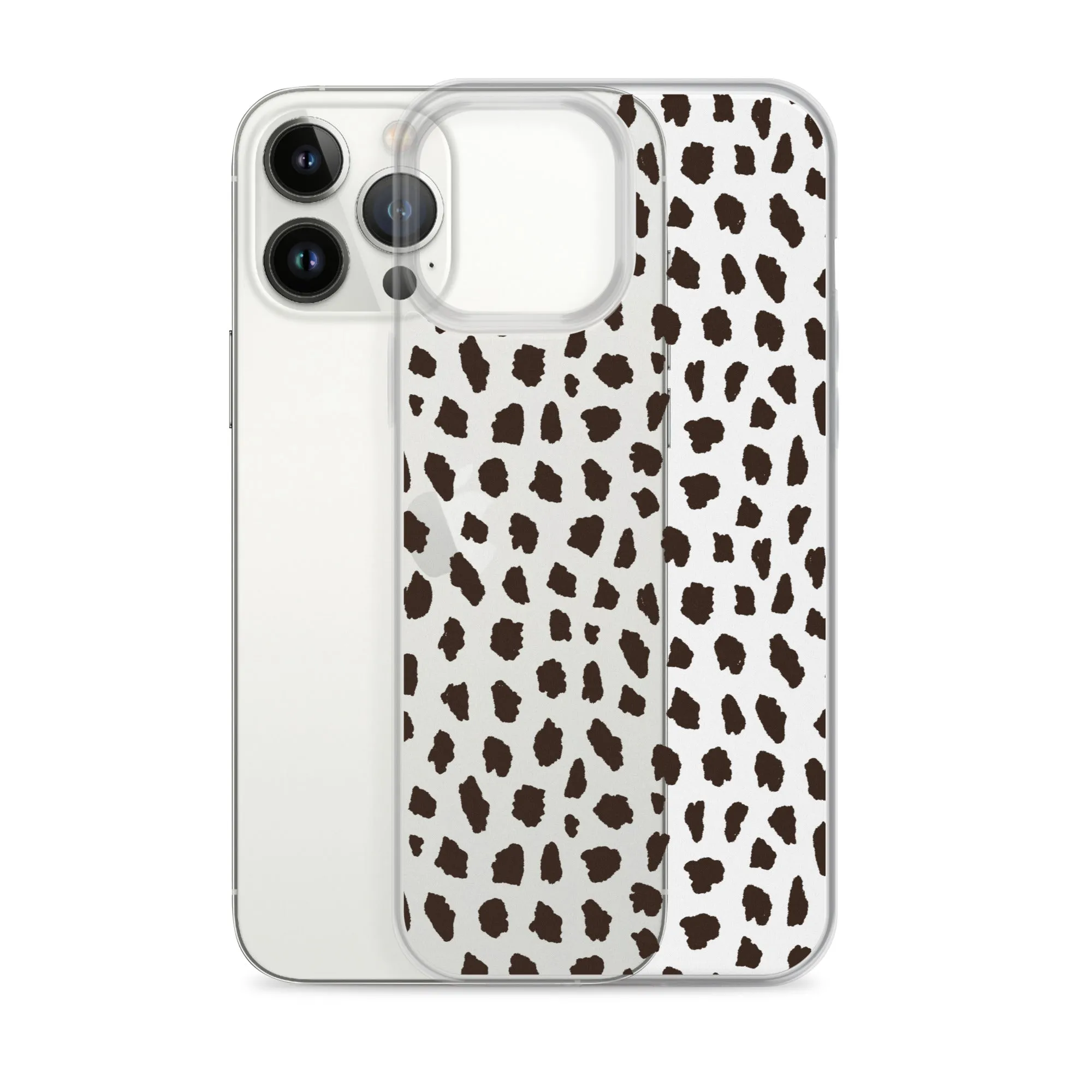 Cheetah Pattern Clear iPhone 14 13 12 Pro Max Case, Animal Print Cute Aesthetic iPhone 11 Mini SE 2020 XS Max XR X 8 7 Plus Transparent