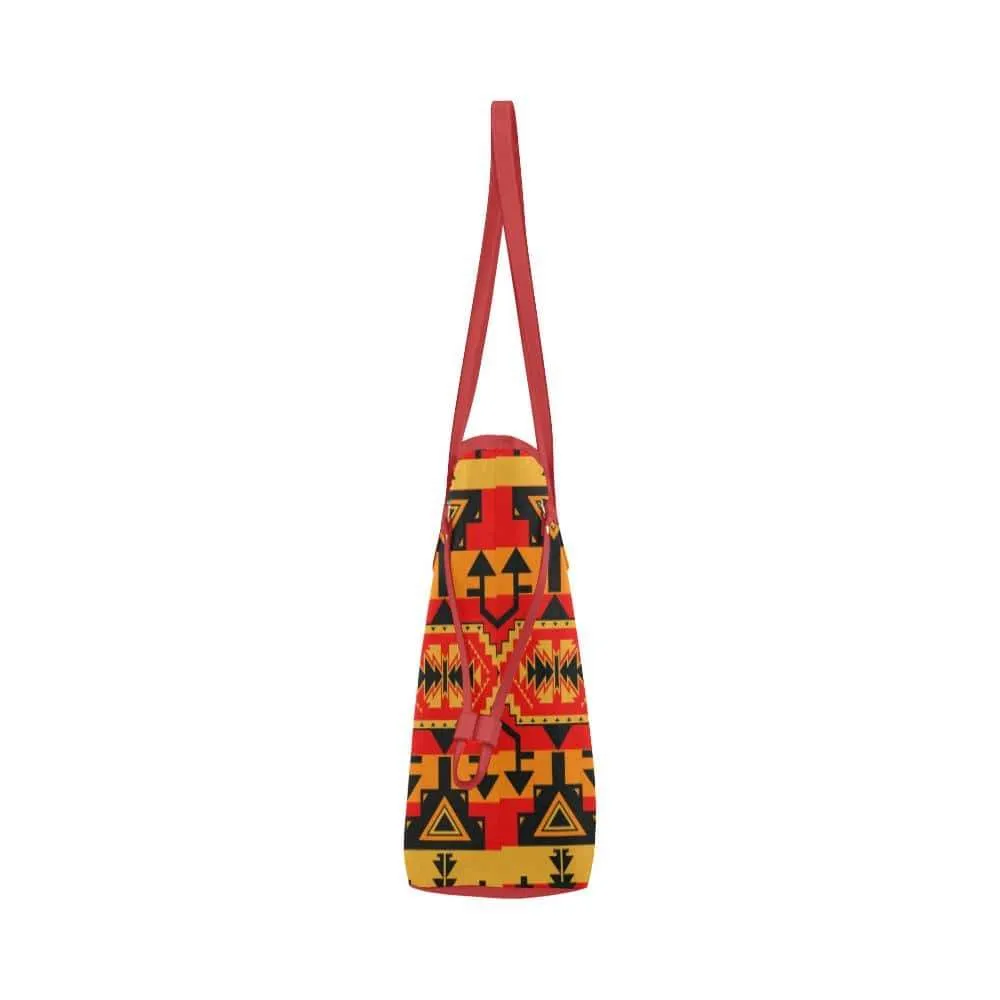 Chiefs Mountain Fire Clover Canvas Tote Bag