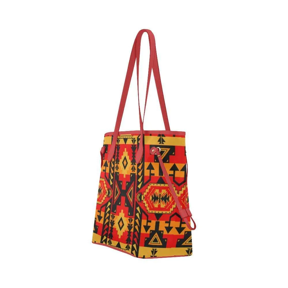 Chiefs Mountain Fire Clover Canvas Tote Bag