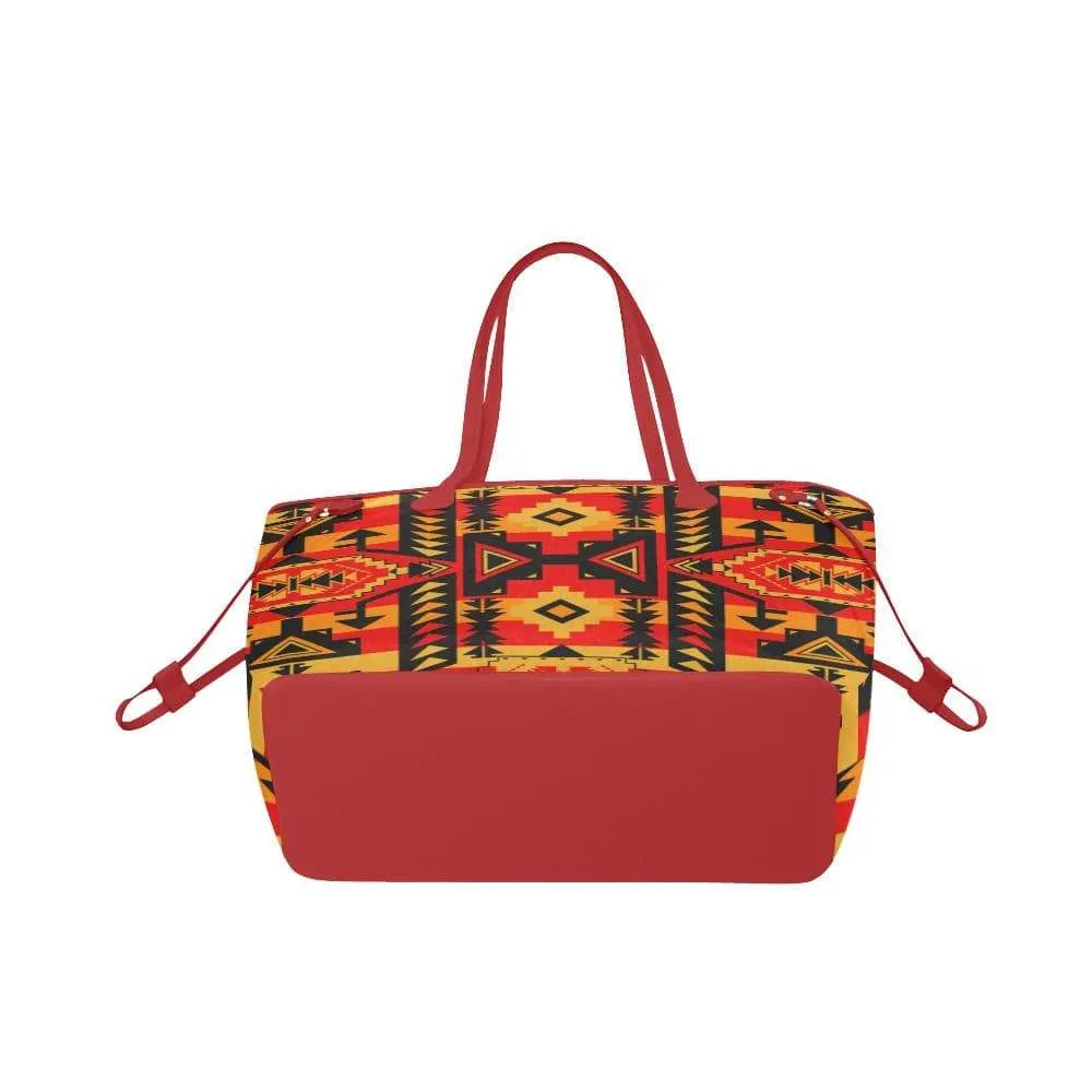 Chiefs Mountain Fire Clover Canvas Tote Bag