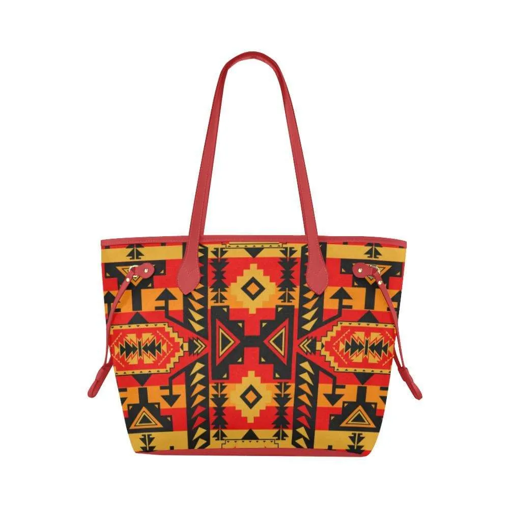 Chiefs Mountain Fire Clover Canvas Tote Bag