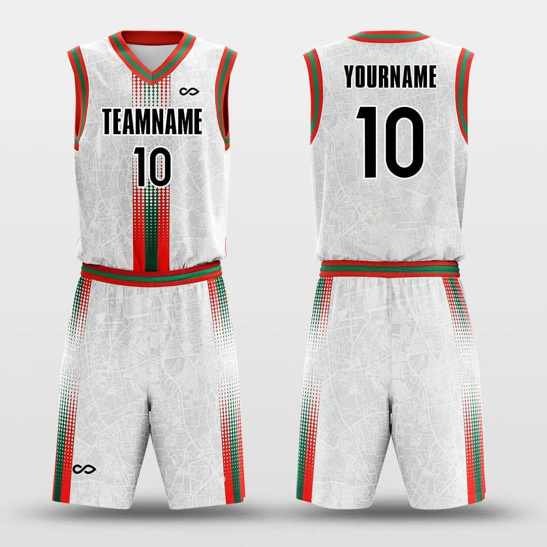 Christmas Map - Customized Basketball Jersey Set Design