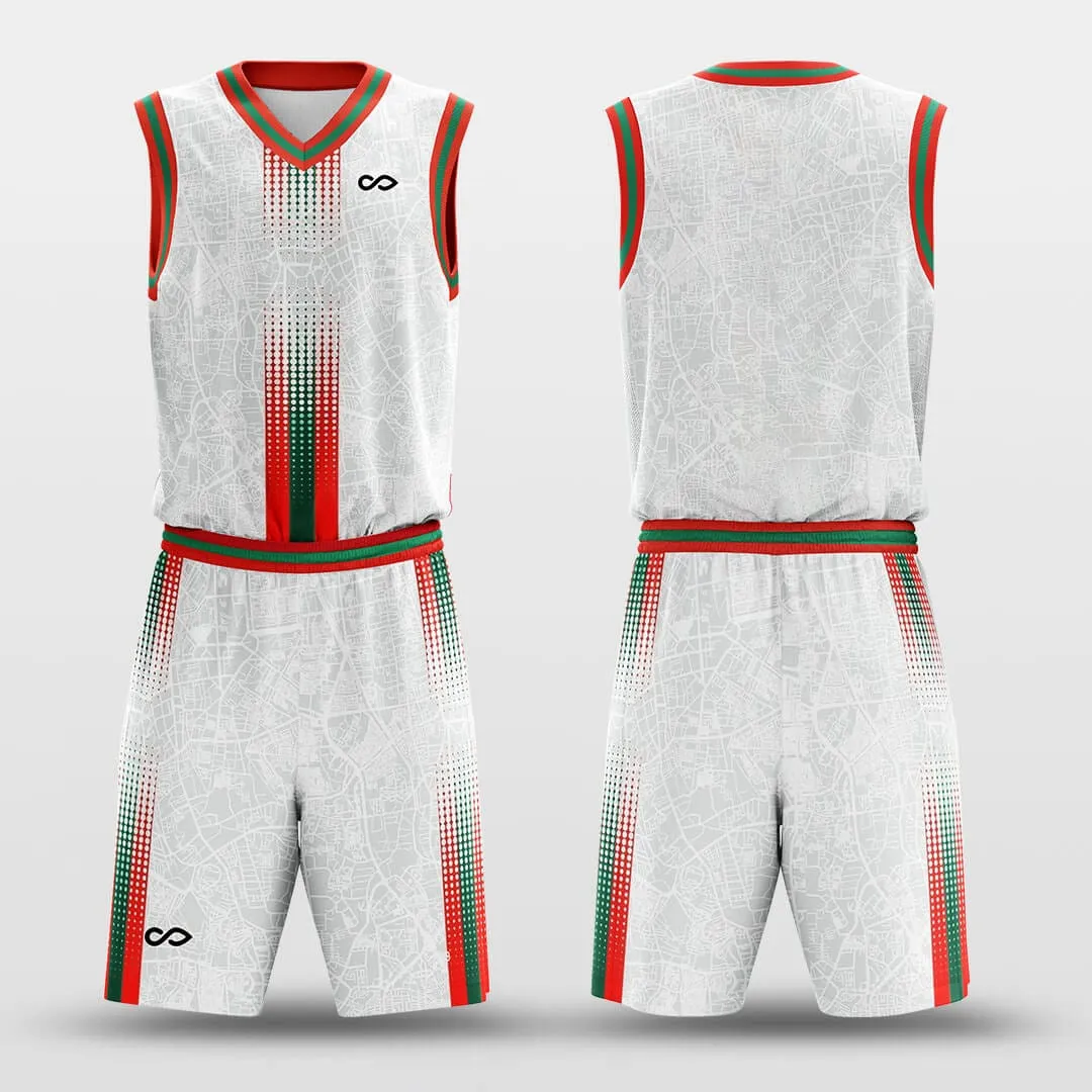 Christmas Map - Customized Basketball Jersey Set Design