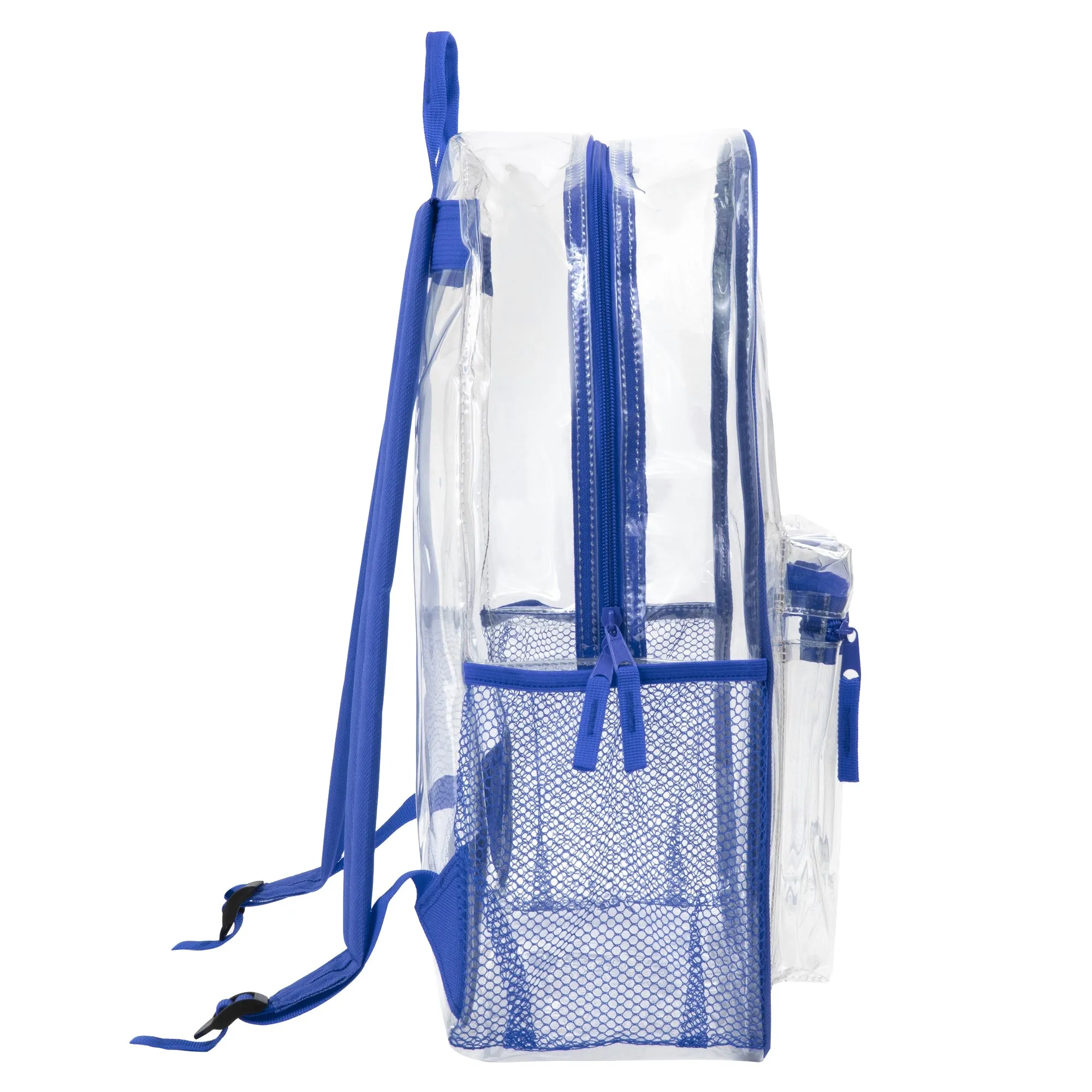 Classic 17 Inch Clear Backpack - Blue