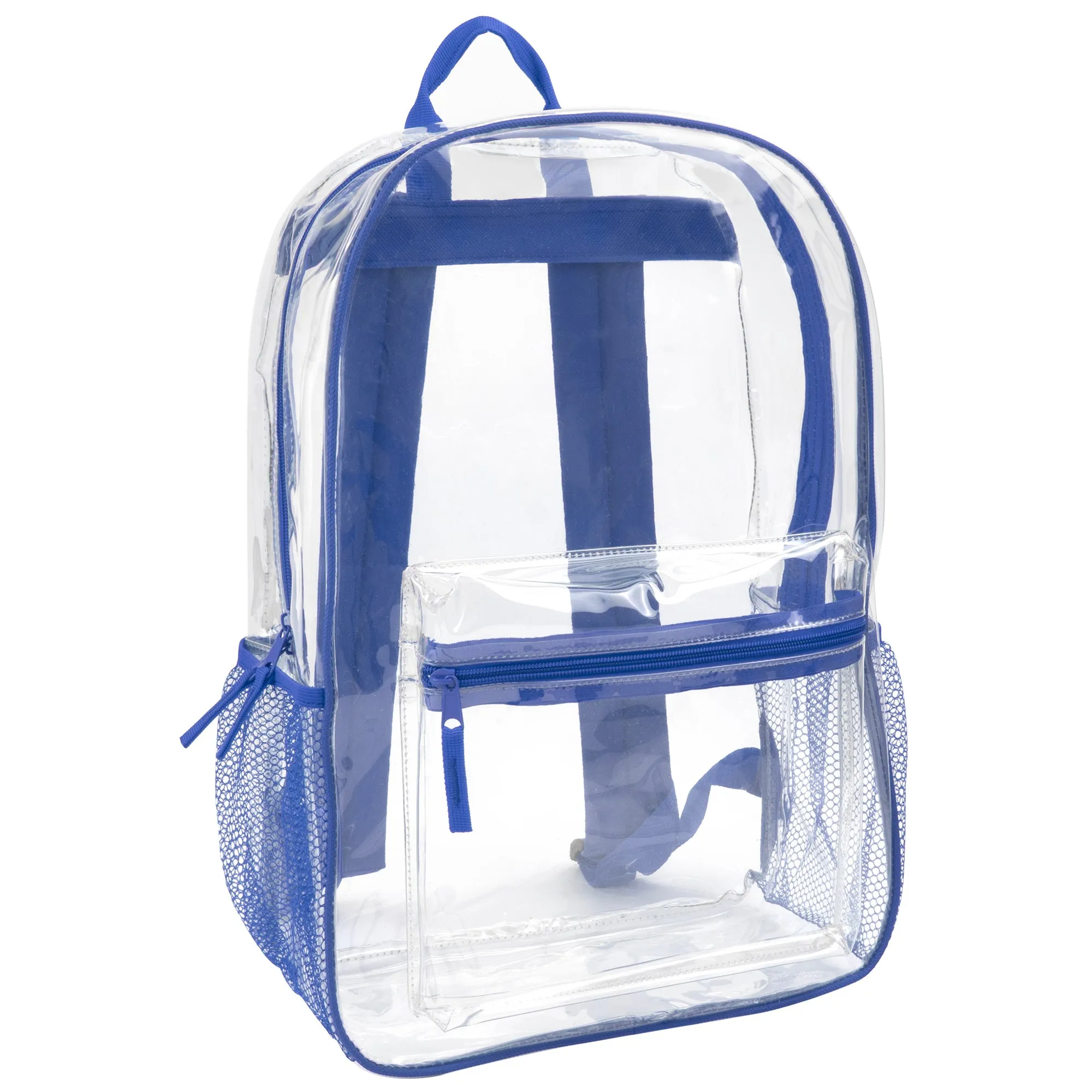 Classic 17 Inch Clear Backpack - Blue