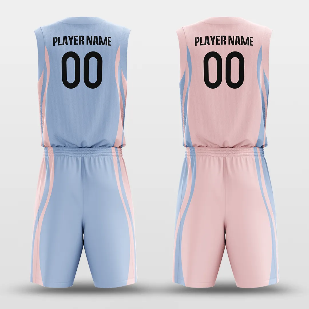 CLASSIC28 - Customized Kid's Reversible Sublimated Basketball Set