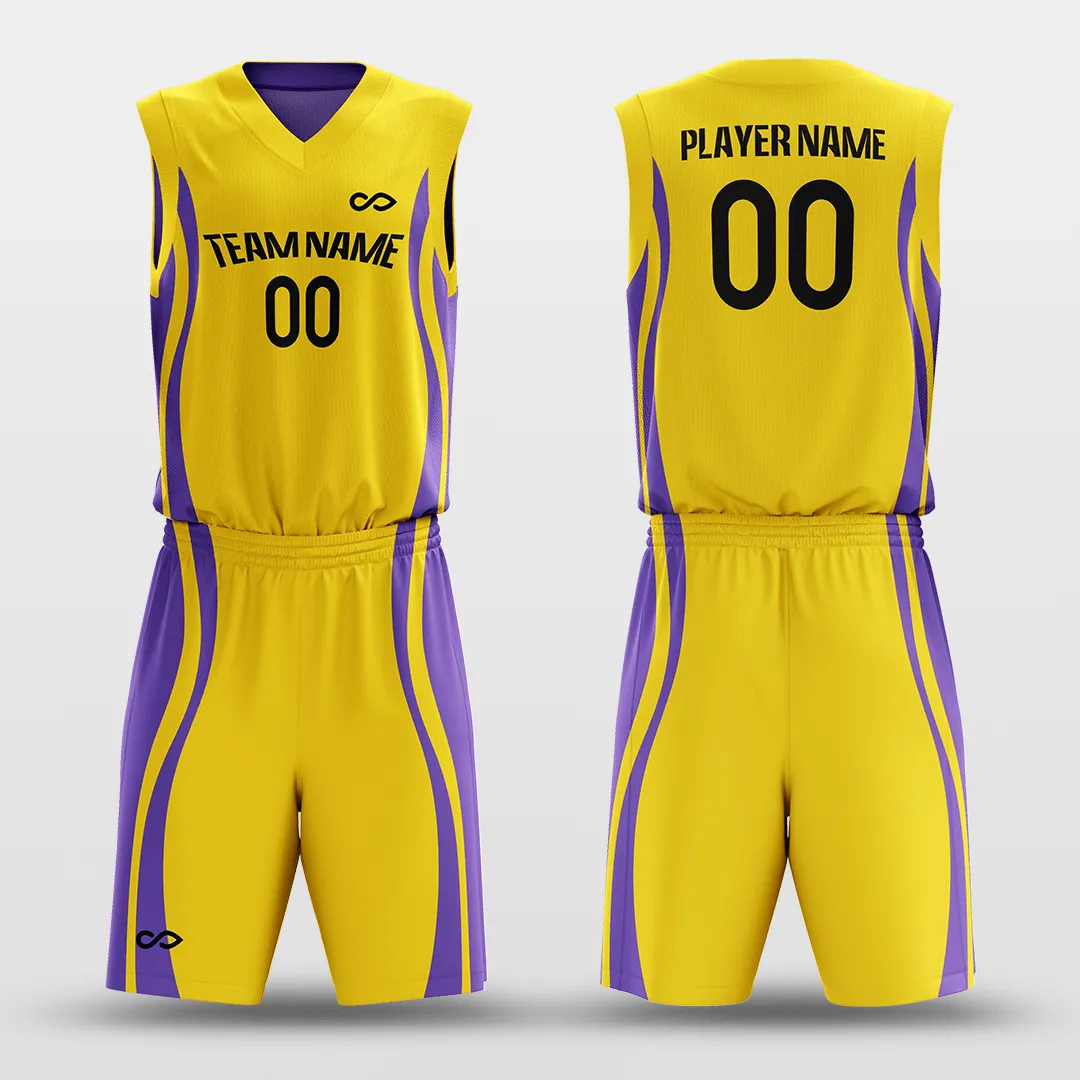 CLASSIC28 - Customized Reversible Sublimated Basketball Set