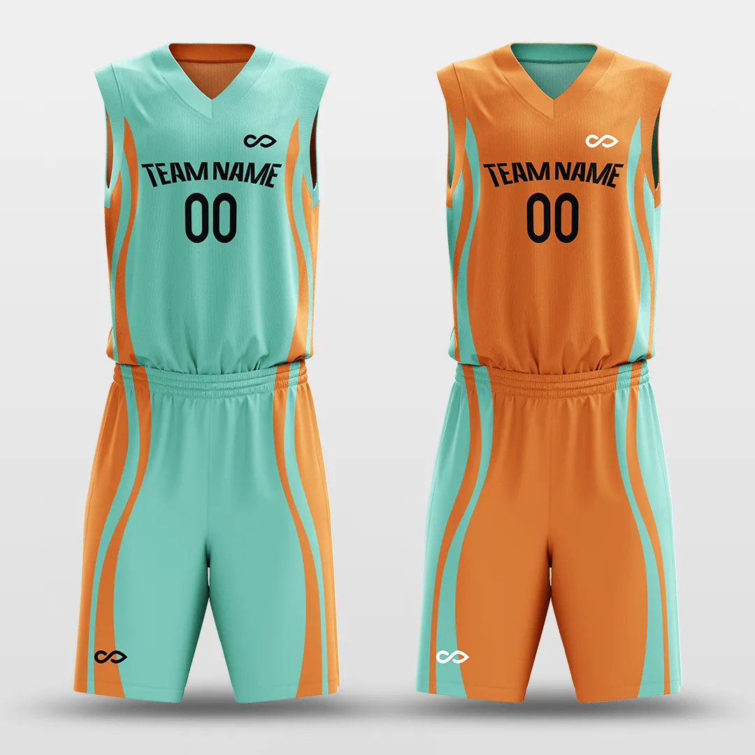 CLASSIC28 - Customized Reversible Sublimated Basketball Set