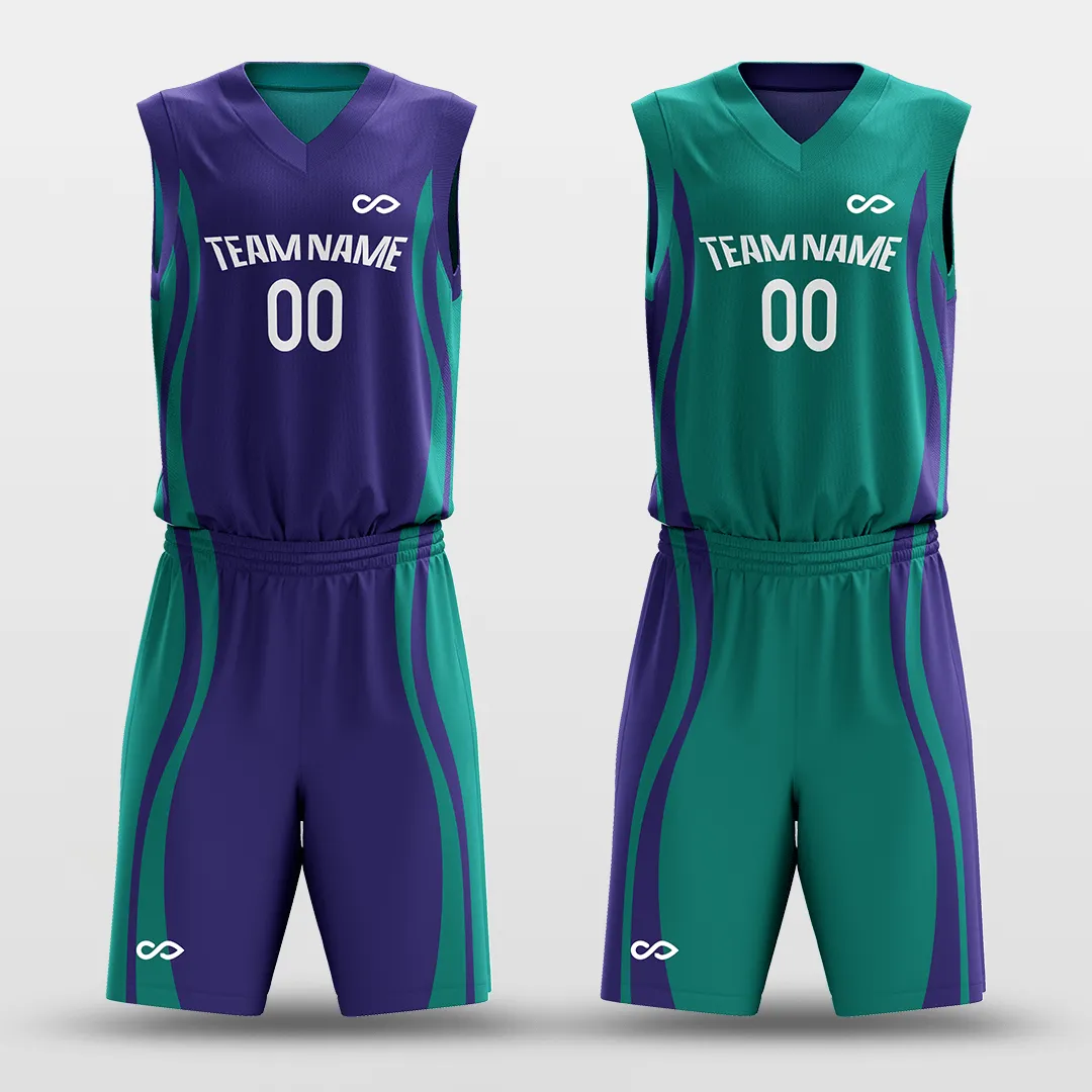 CLASSIC28 - Customized Reversible Sublimated Basketball Set