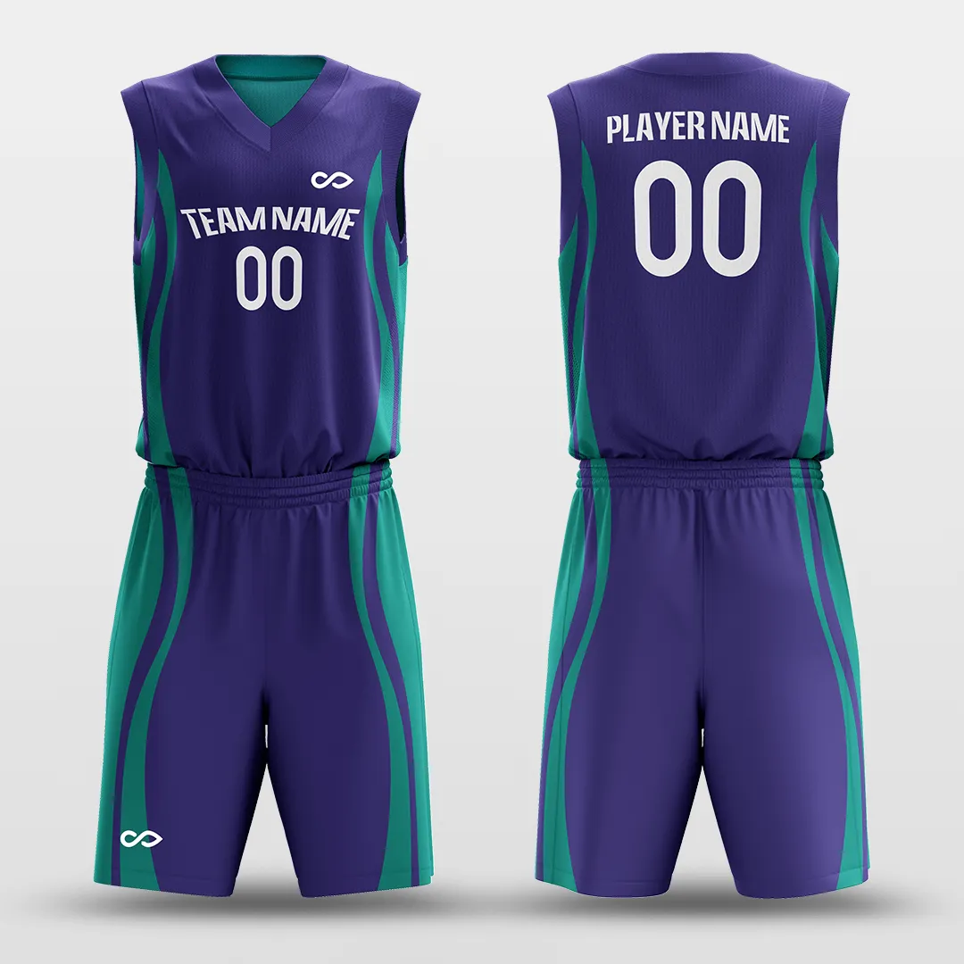 CLASSIC28 - Customized Reversible Sublimated Basketball Set