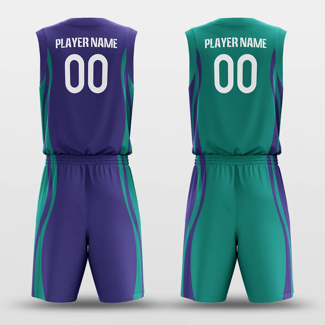 CLASSIC28 - Customized Reversible Sublimated Basketball Set