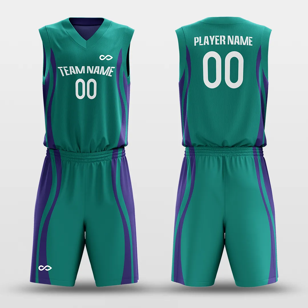 CLASSIC28 - Customized Reversible Sublimated Basketball Set