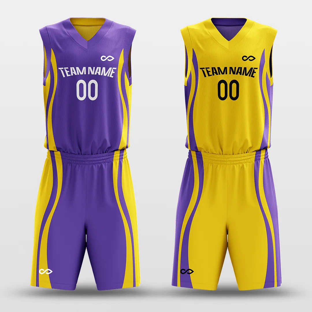 CLASSIC28 - Customized Reversible Sublimated Basketball Set