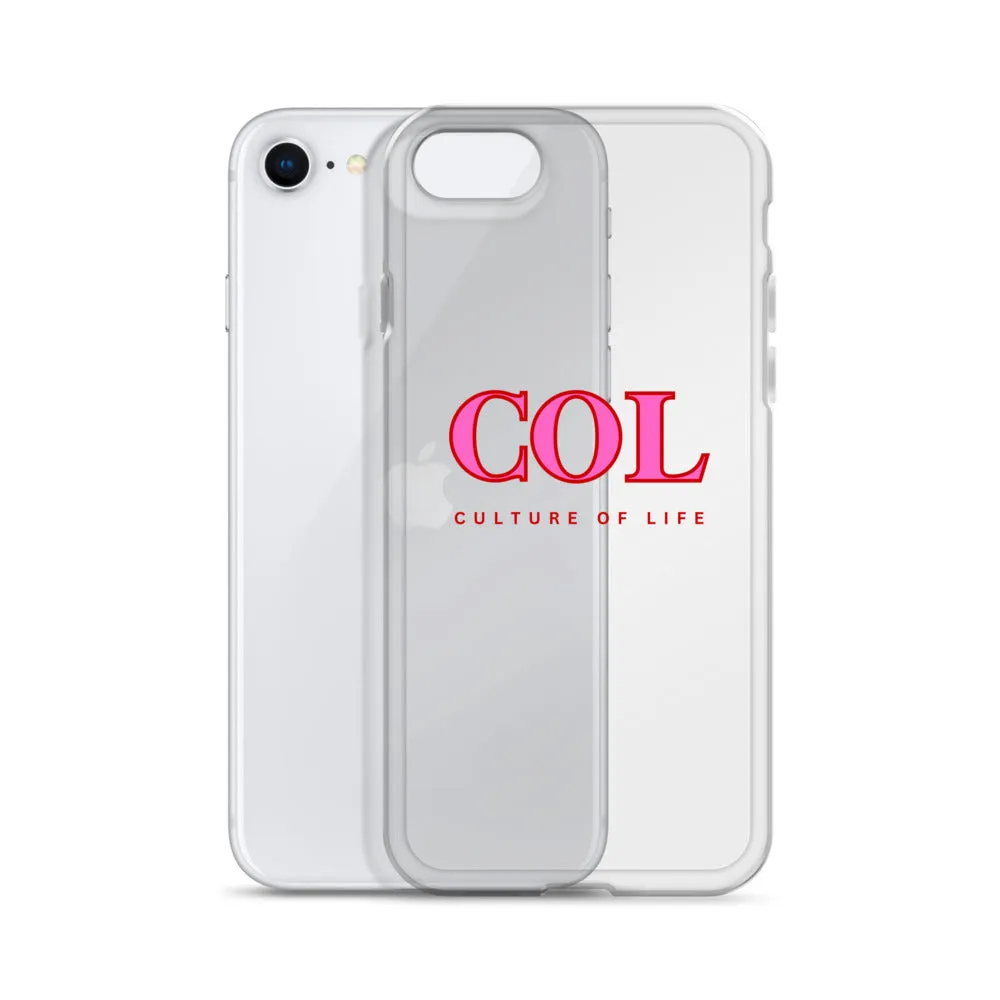 Clear COL Logo Clear iPhone® Case