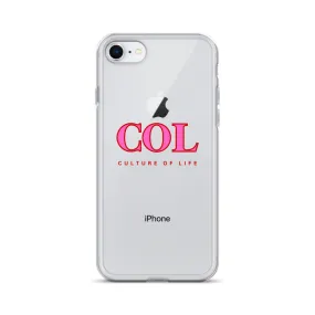 Clear COL Logo Clear iPhone® Case