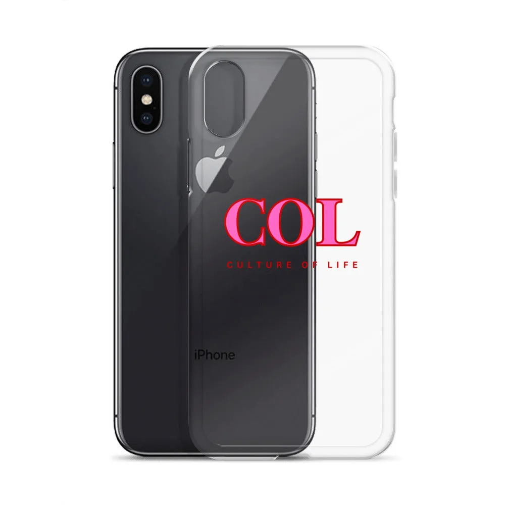 Clear COL Logo Clear iPhone® Case