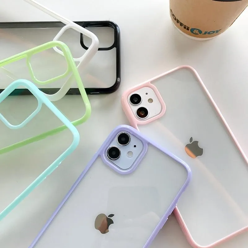 Clear Color Bumper iPhone Case