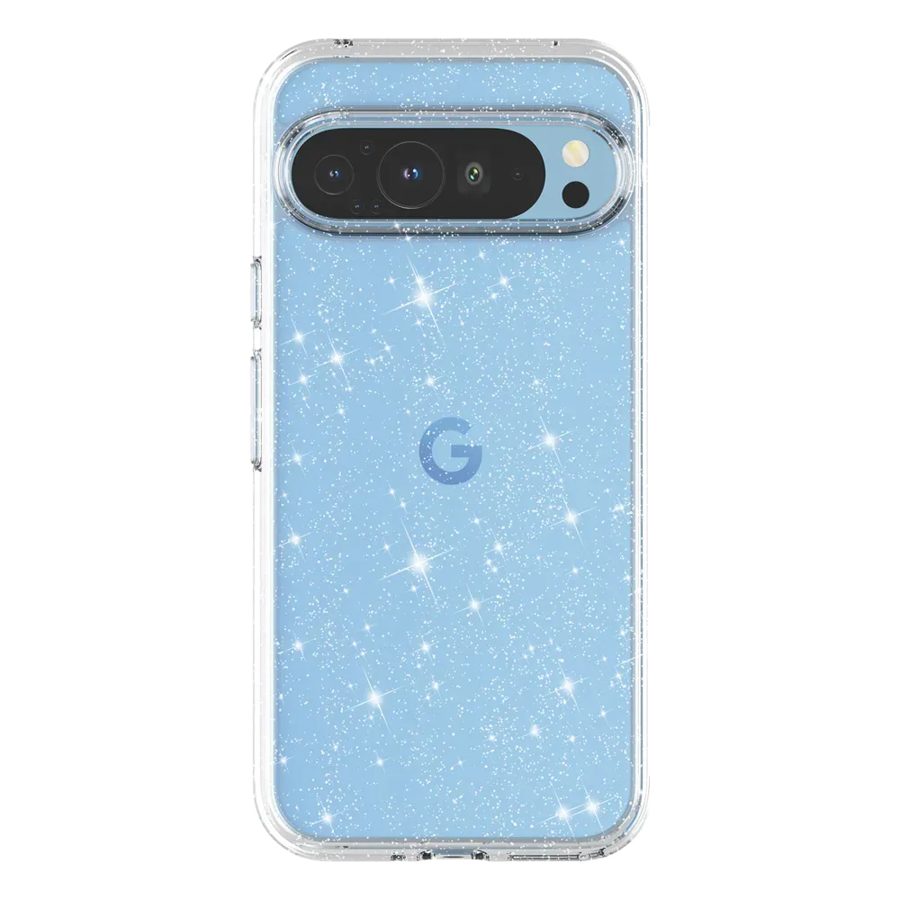 Clear Glitter Pixel 9 Case