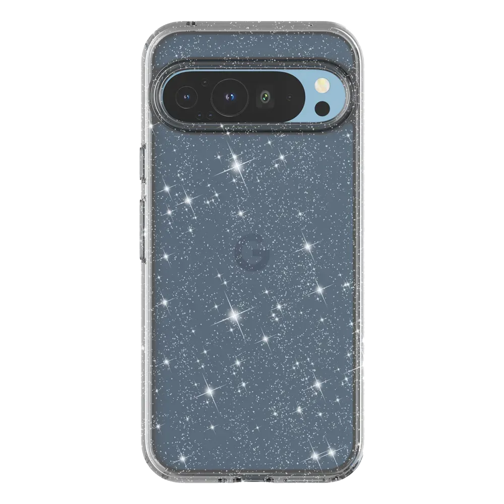 Clear Glitter Pixel 9 Case