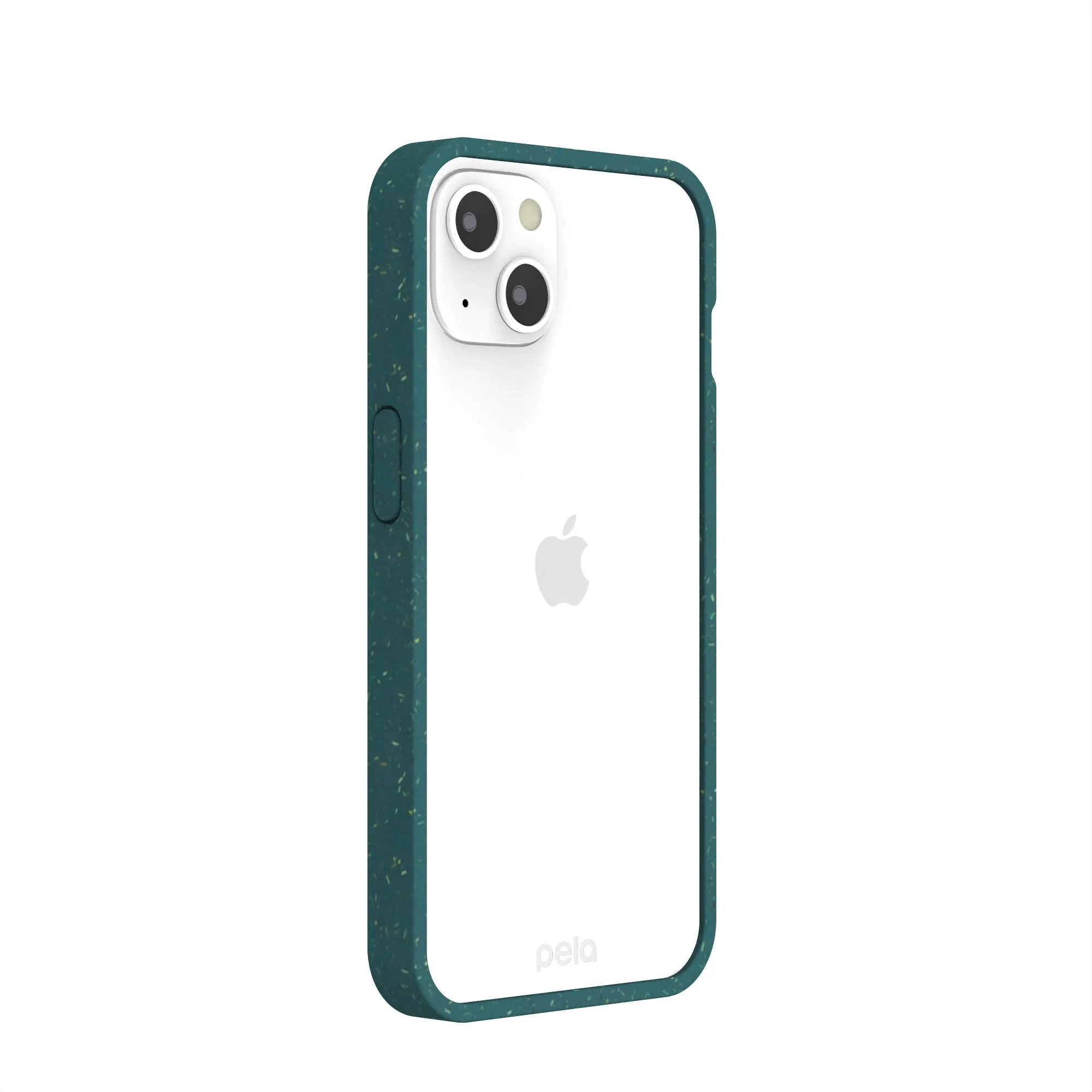 Clear iPhone 13 Case with Green Ridge