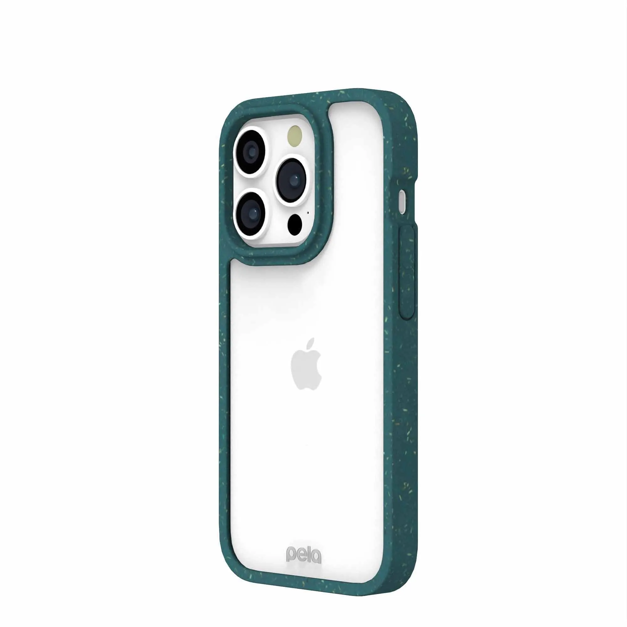 Clear iPhone 15 Pro Case with Green Ridge