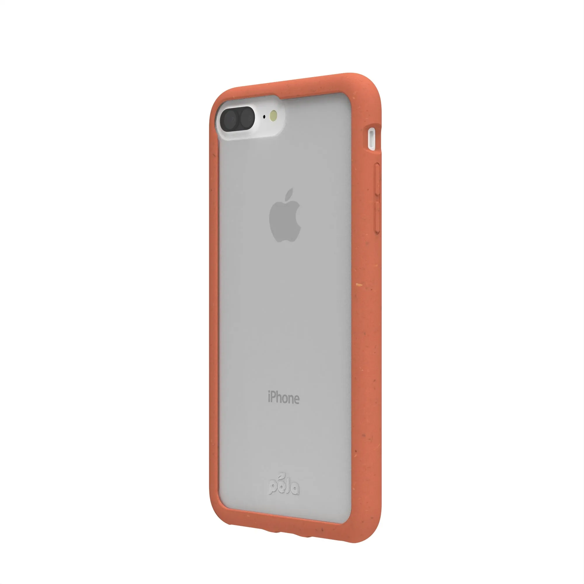 Clear iPhone Plus Case with Terracotta Ridge