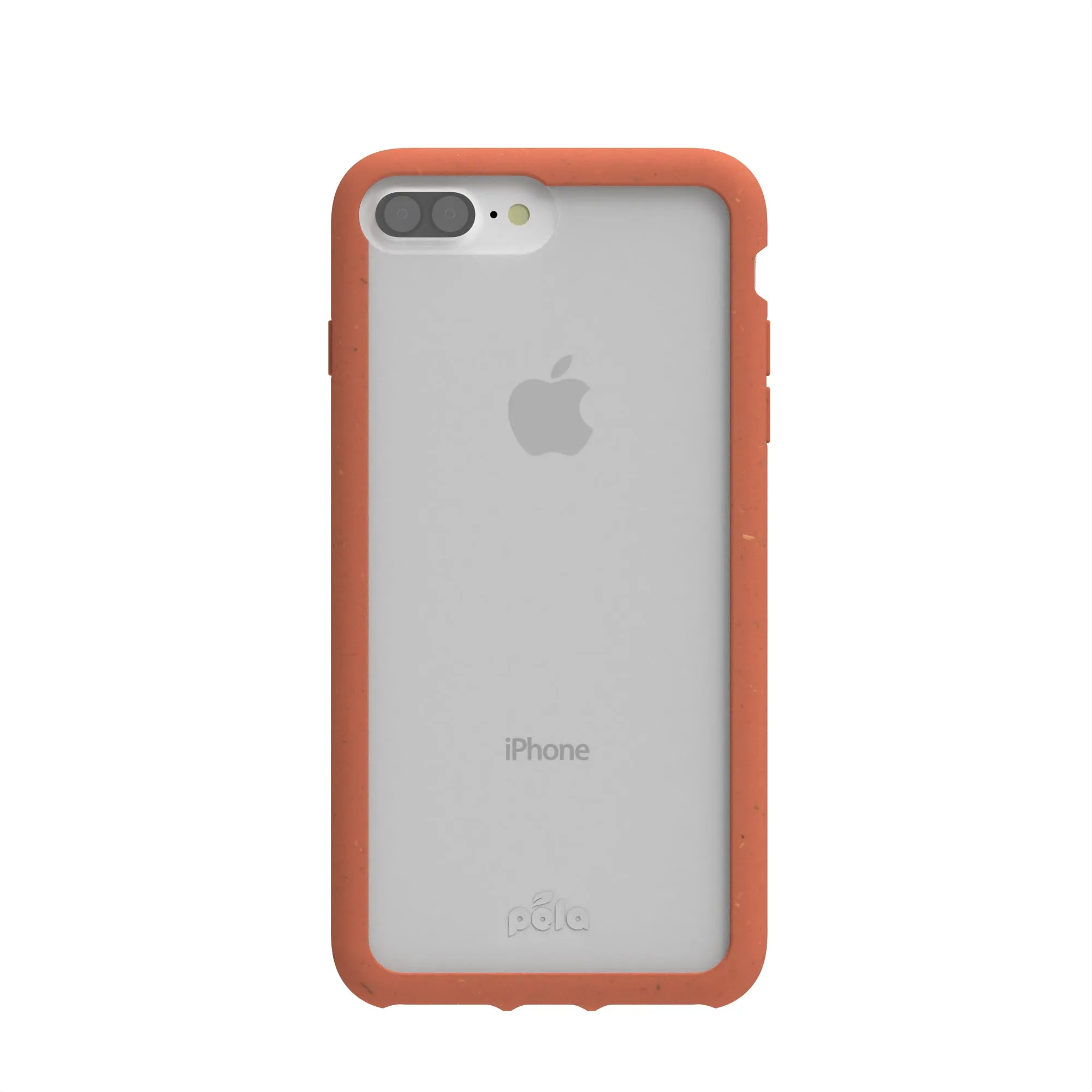 Clear iPhone Plus Case with Terracotta Ridge