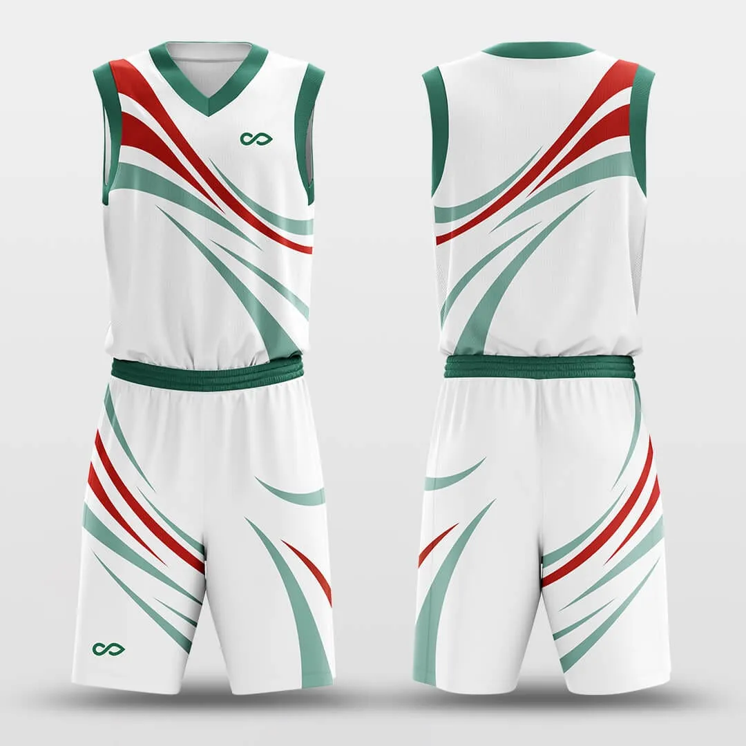 Coloured Ribbon - Customized Basketball Jersey Set Design