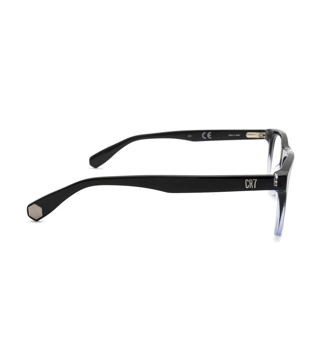 CR7 Unisex Black & White Square Optical Frame