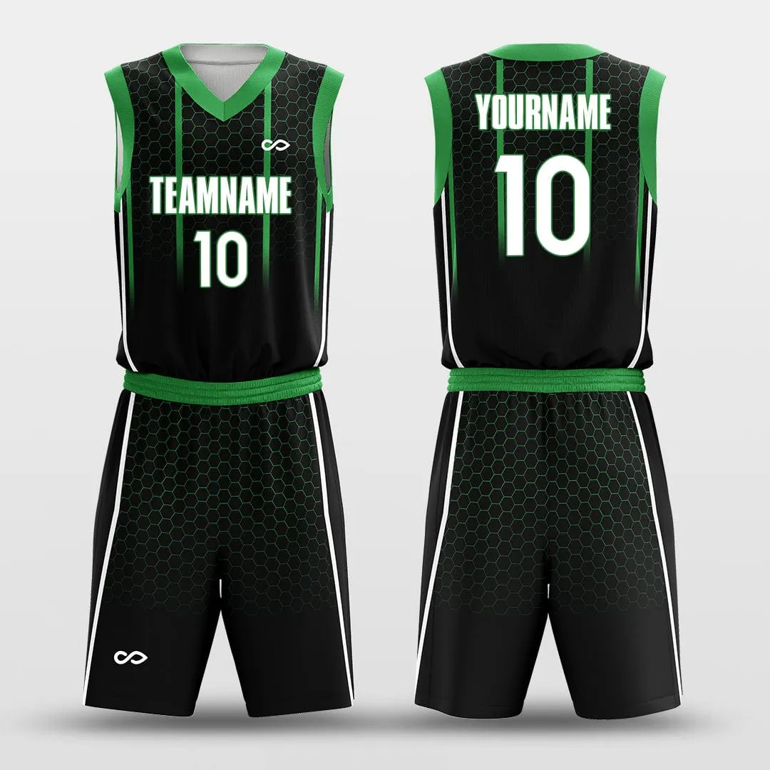 Crocodile Green - Customized Basketball Jersey Set Sublimated BK160605S