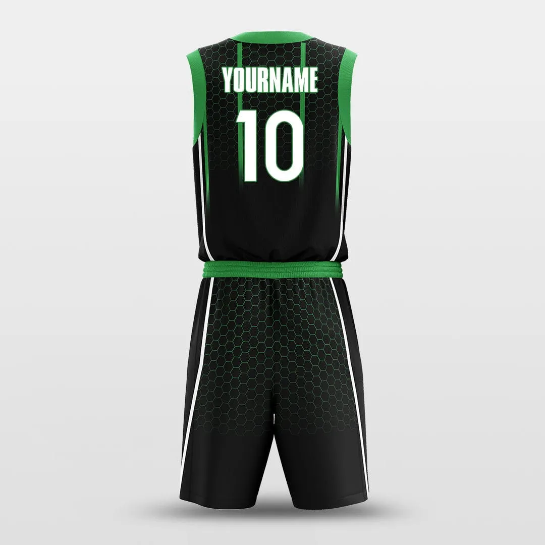 Crocodile Green - Customized Basketball Jersey Set Sublimated BK160605S