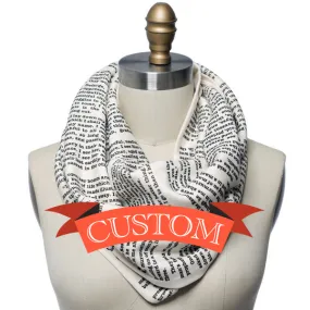 Custom Book Scarf