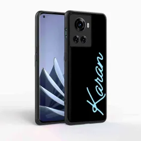 Custom Mobile Phone Cover One Plus 10R  Back Cover With Name -  Neon