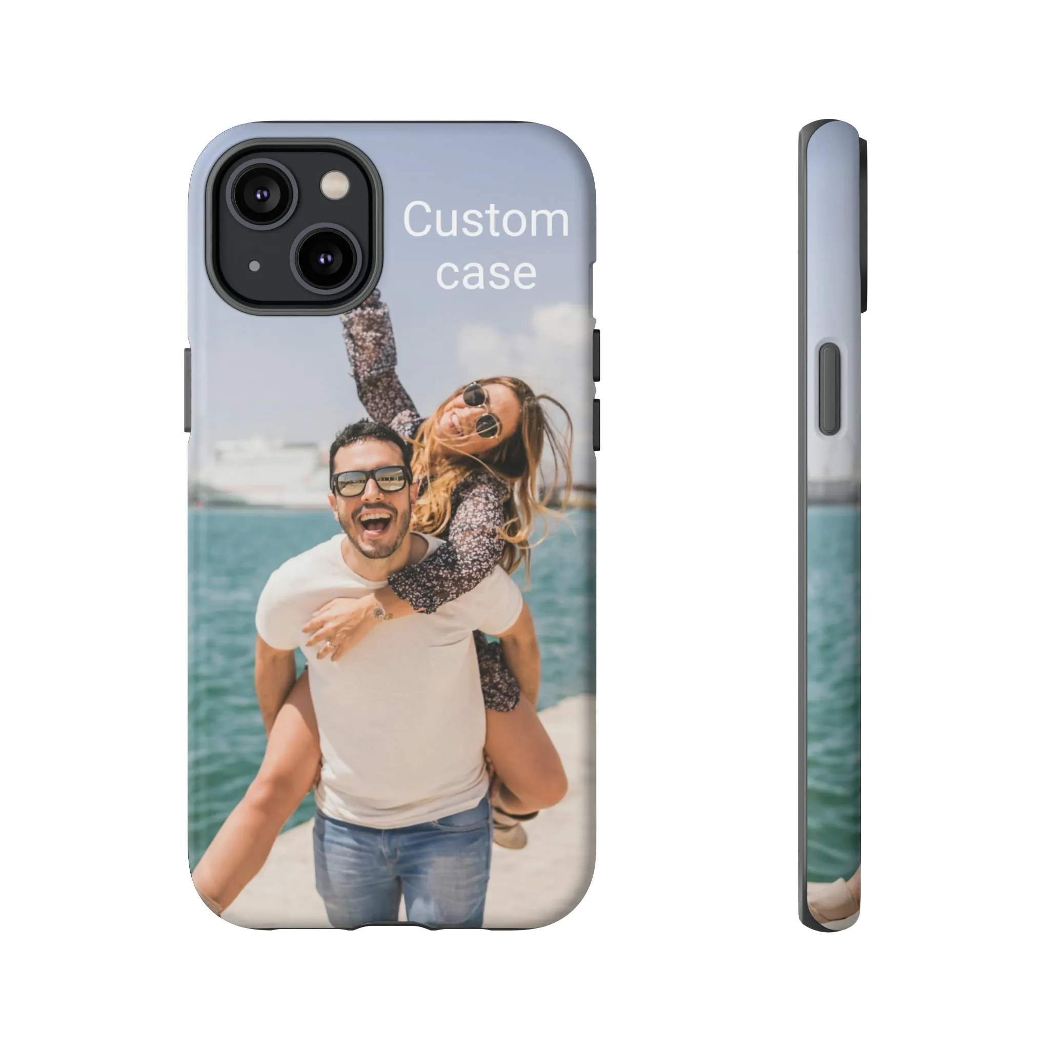 Custom Photo Tough Phone Case, Personalized Picture iPhone 15 14 13 Pro Max 12 11 8 Plus X XR XS Samsung Galaxy S23 Google Pixel