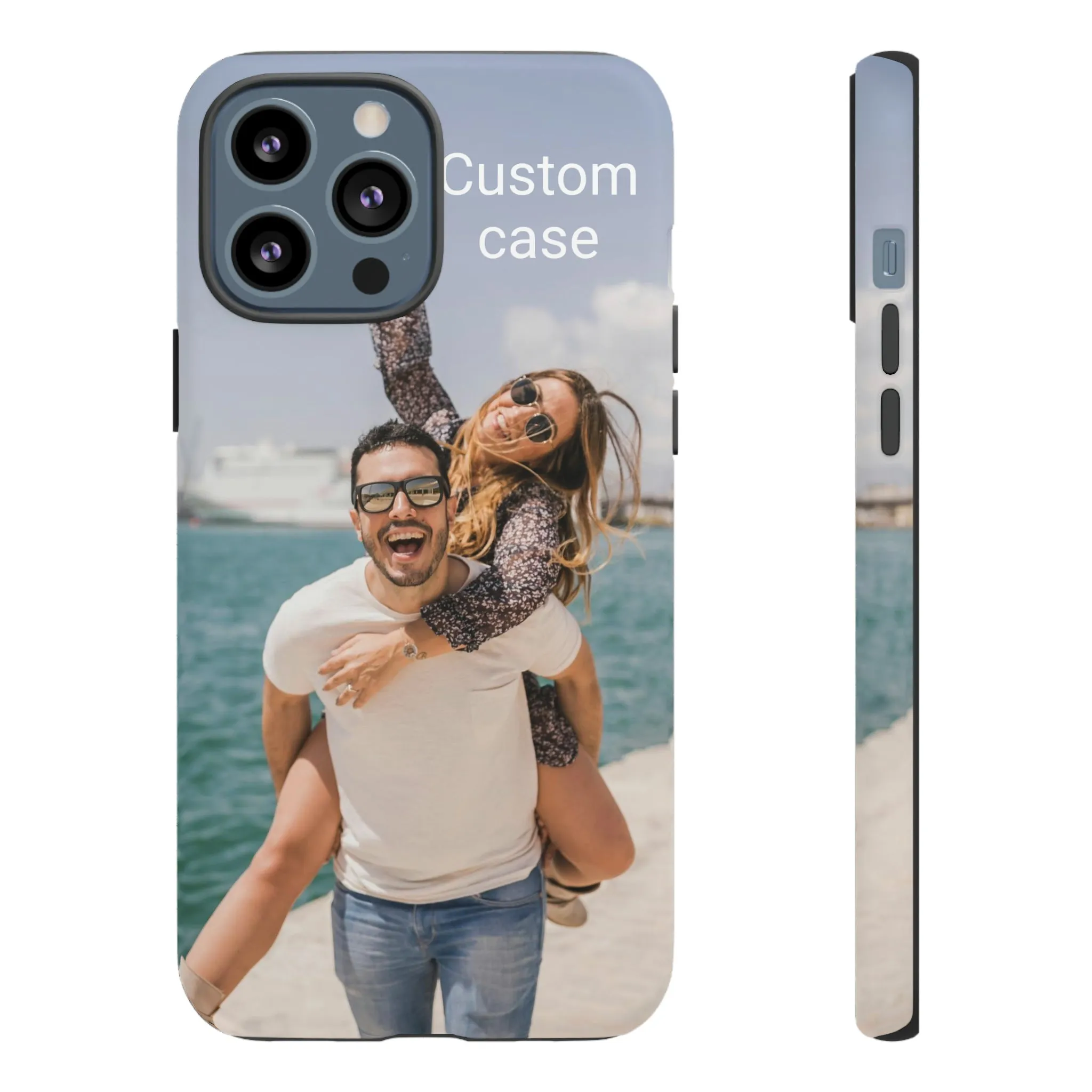 Custom Photo Tough Phone Case, Personalized Picture iPhone 15 14 13 Pro Max 12 11 8 Plus X XR XS Samsung Galaxy S23 Google Pixel