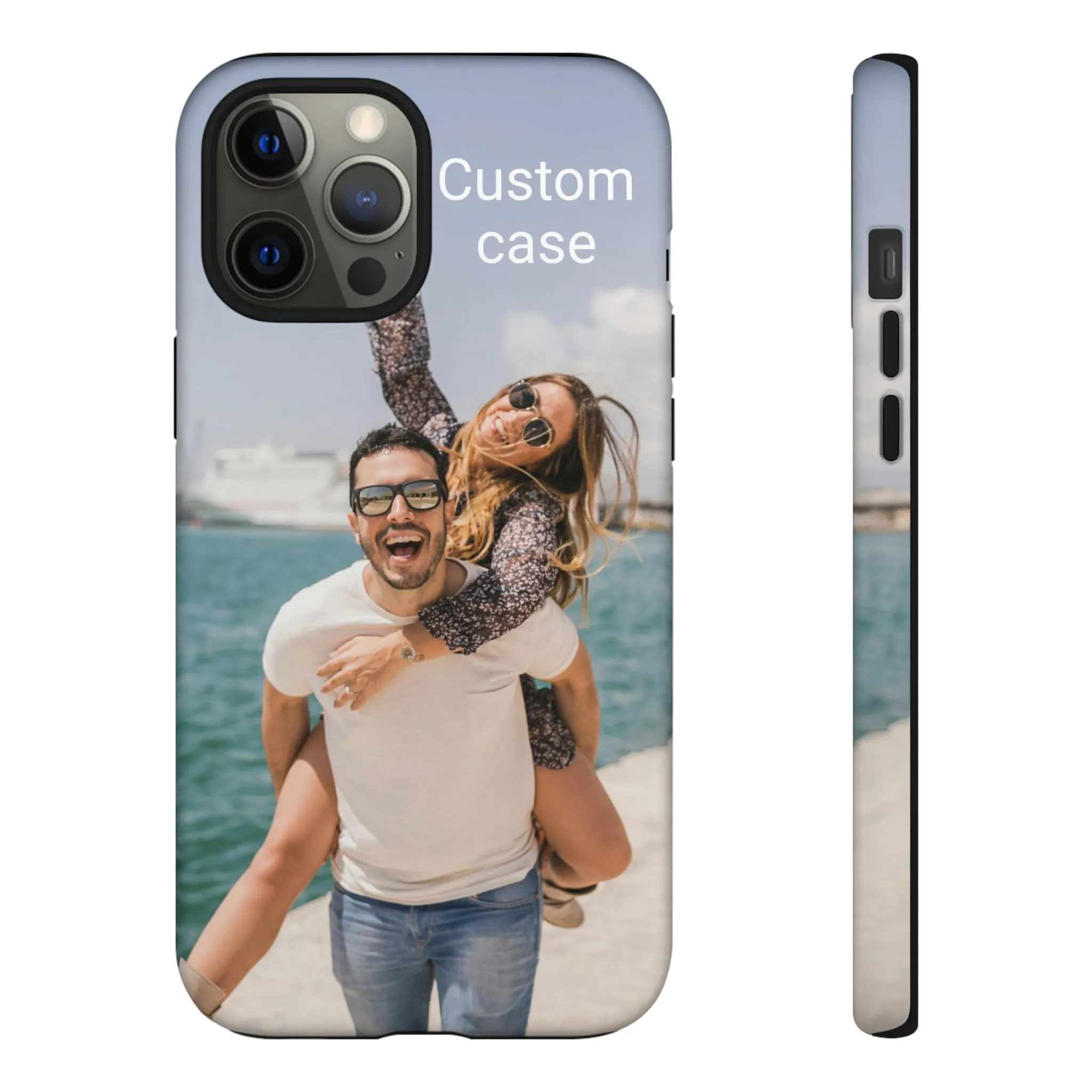 Custom Photo Tough Phone Case, Personalized Picture iPhone 15 14 13 Pro Max 12 11 8 Plus X XR XS Samsung Galaxy S23 Google Pixel