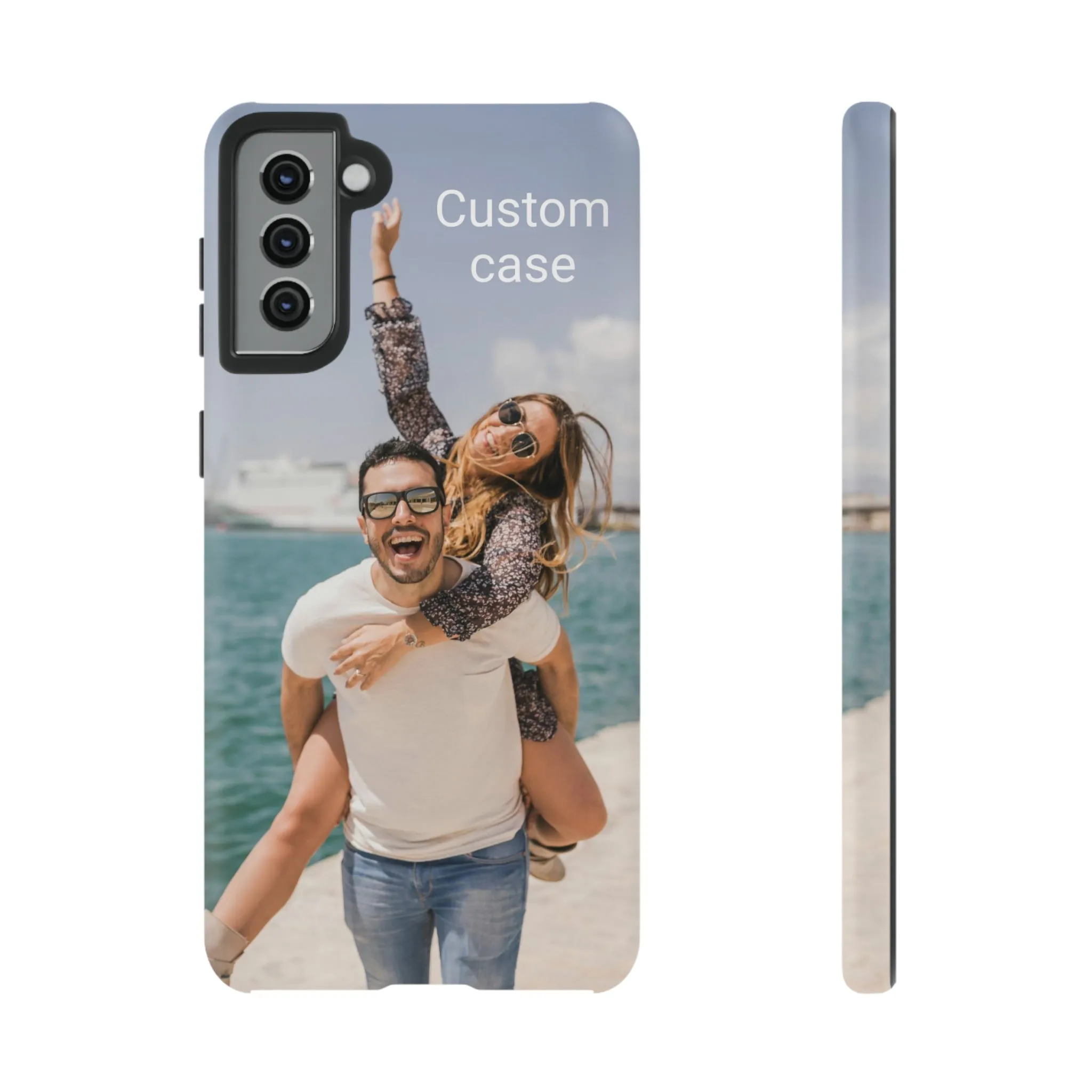 Custom Photo Tough Phone Case, Personalized Picture iPhone 15 14 13 Pro Max 12 11 8 Plus X XR XS Samsung Galaxy S23 Google Pixel