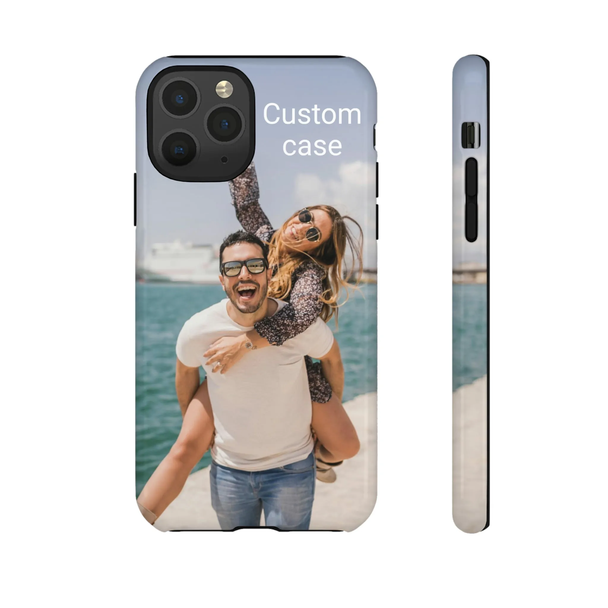 Custom Photo Tough Phone Case, Personalized Picture iPhone 15 14 13 Pro Max 12 11 8 Plus X XR XS Samsung Galaxy S23 Google Pixel